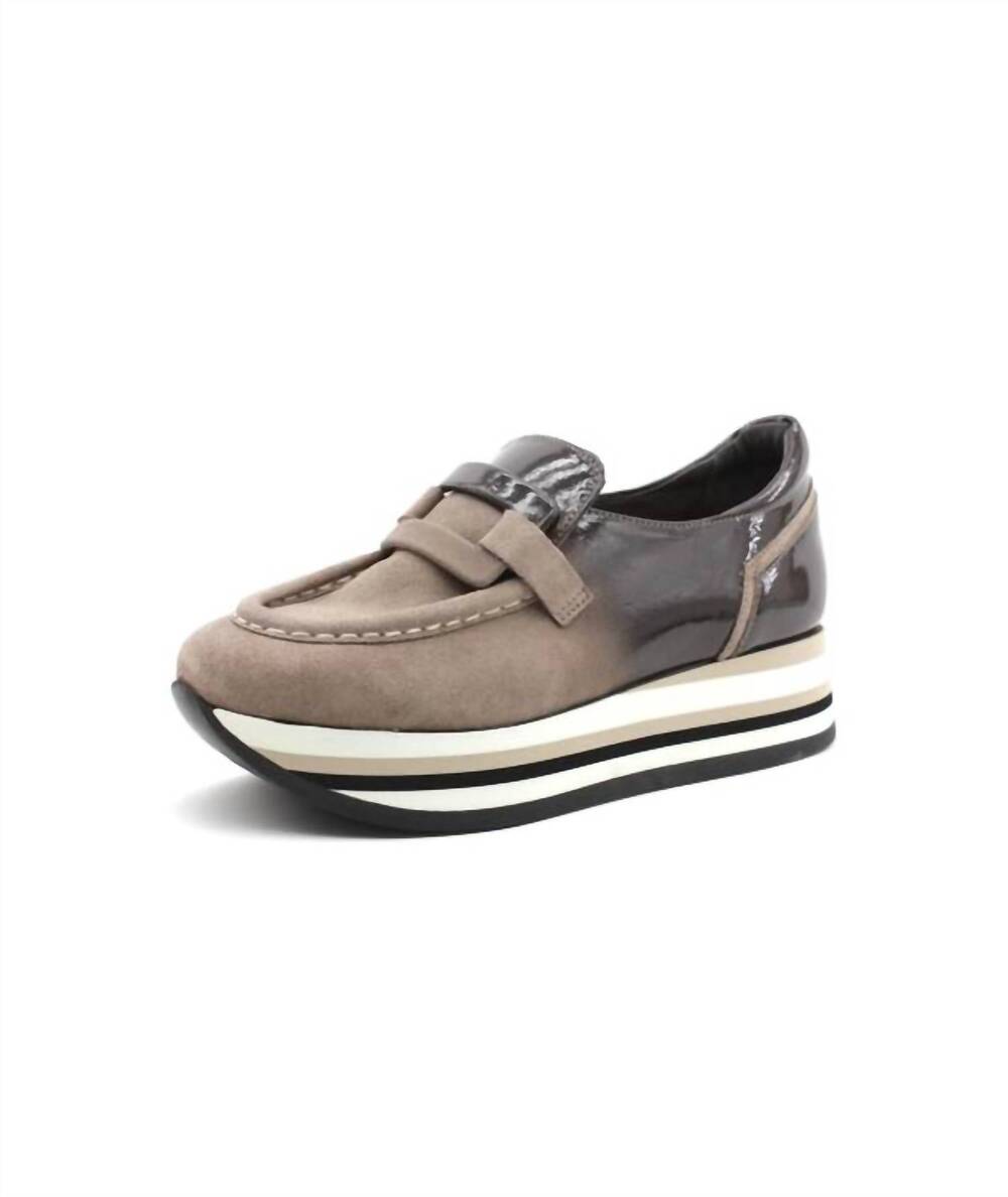 NEW SOFTWAVES women's casta platform shoes in grey